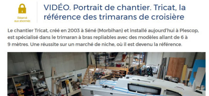 Article Voiles et Voiliers - portrait de chantier