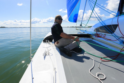 Le Tricat 20 en navigation